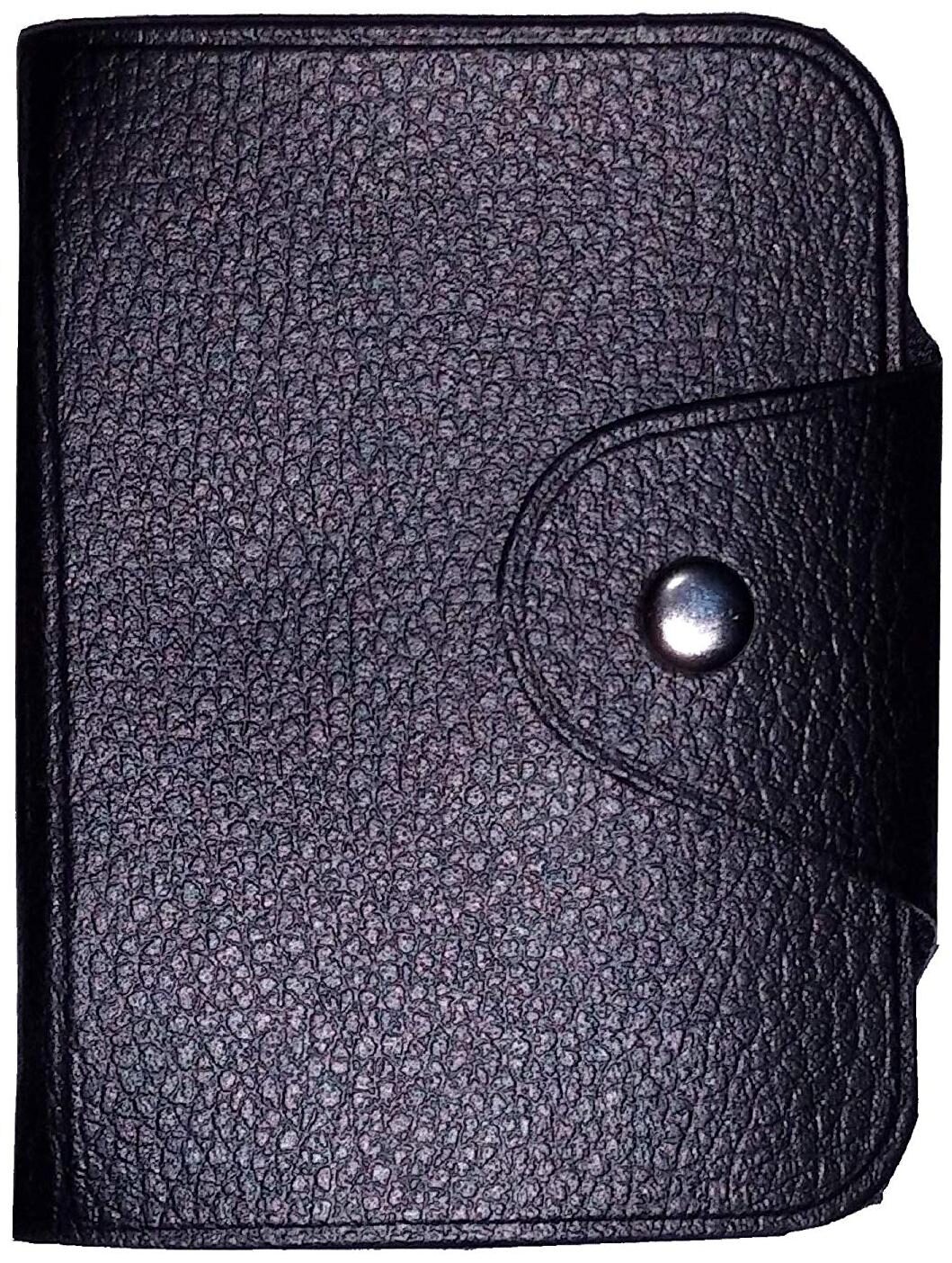 

Jaykal Pocket Size Credit Debit Visiting Card Holder Card Case Wallet for Men Women - Black (Set of 1)