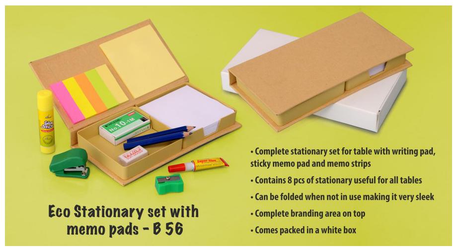 

Jazam Eco Stationary Set With Memo Pads