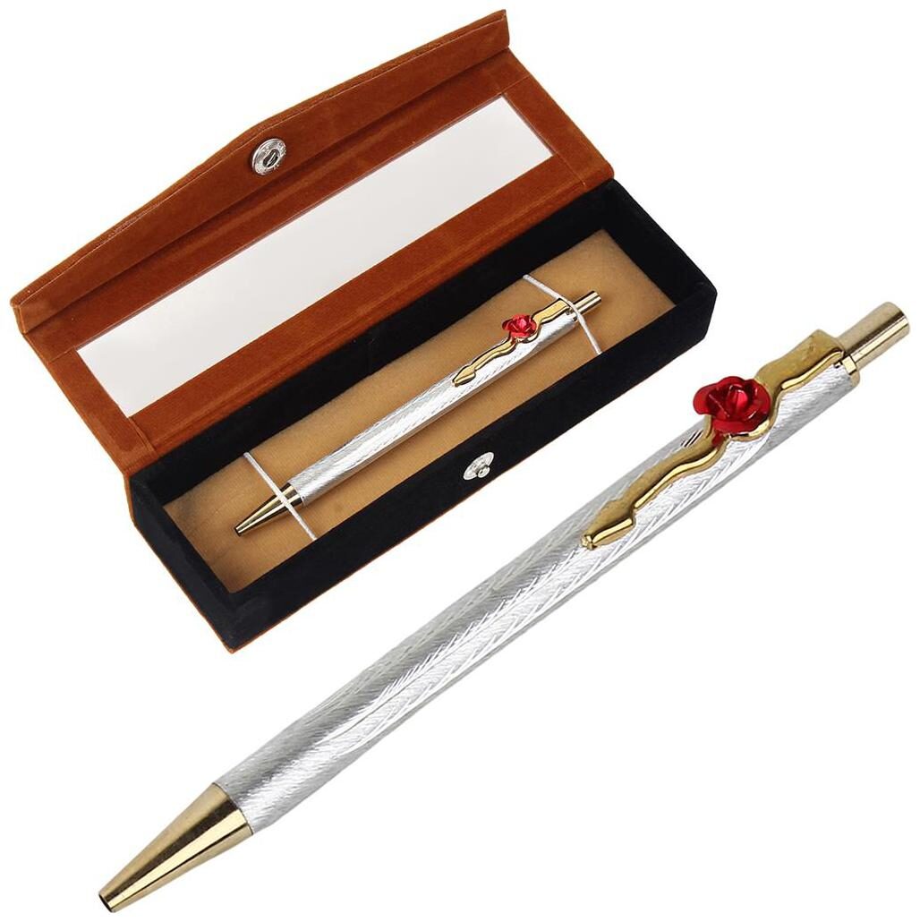 

Jewel Fuel Exclusive Silver Pen With Velvet Gift Box