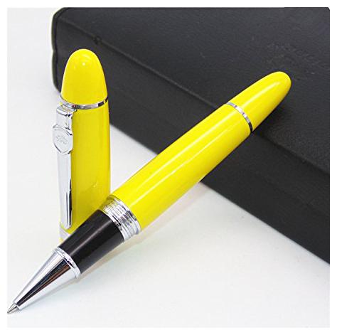 

Jinhao 159 Gloss Yellow Luxury Superior Signing Rollerball Pen New Writing Supplies Office