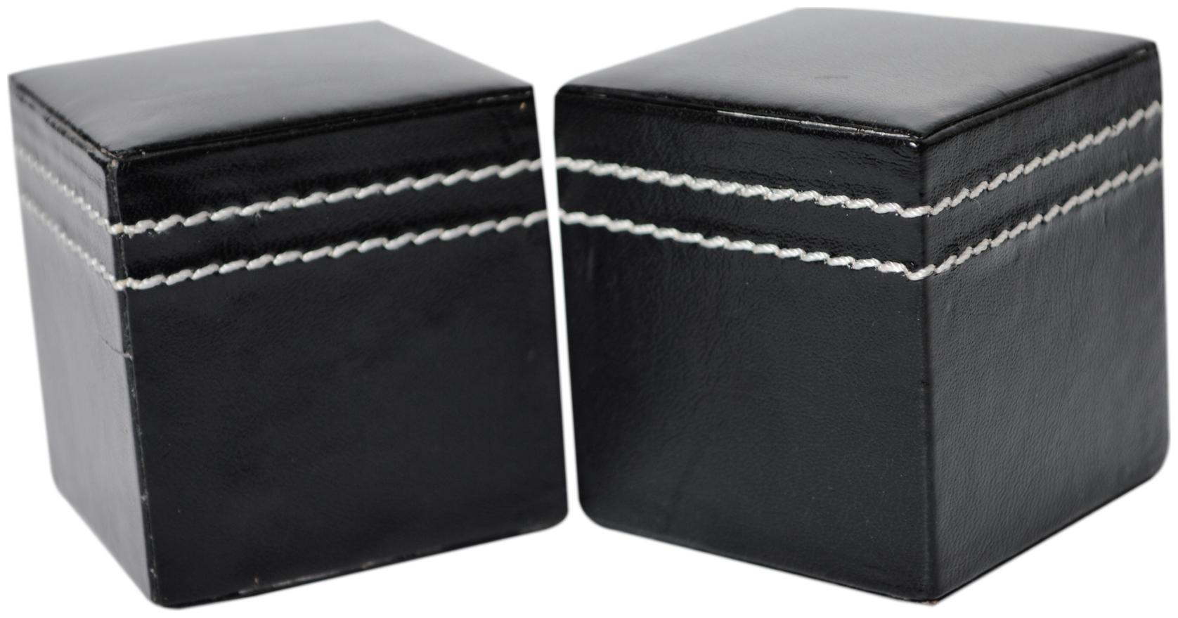 

Knott Black Square leather paper weight Combo