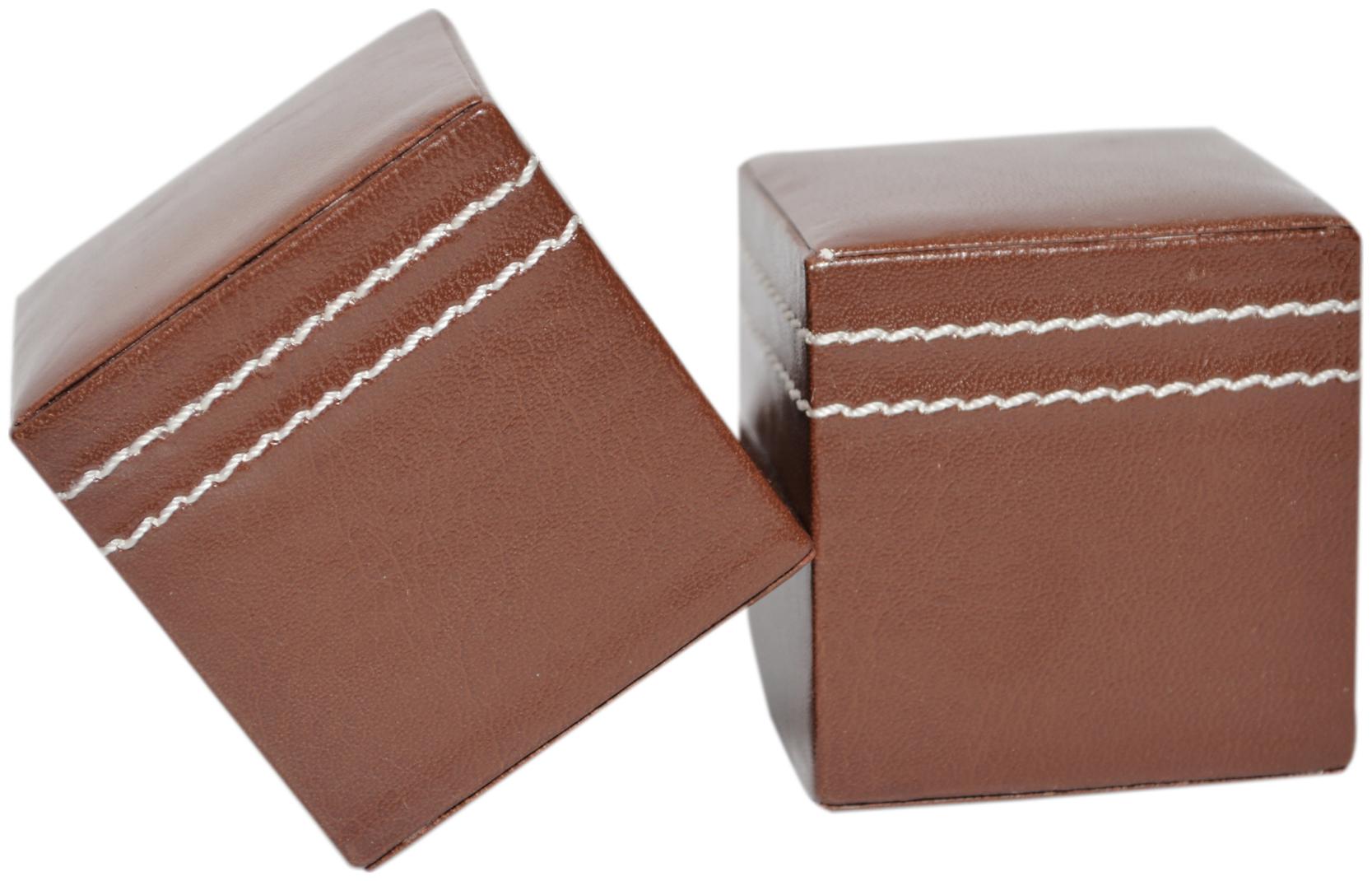 

Knott Brown Square leather paper weight Combo