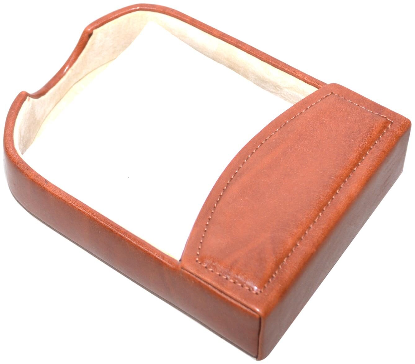 

Knott Exclusive Faux Leather Brown Slip Holder