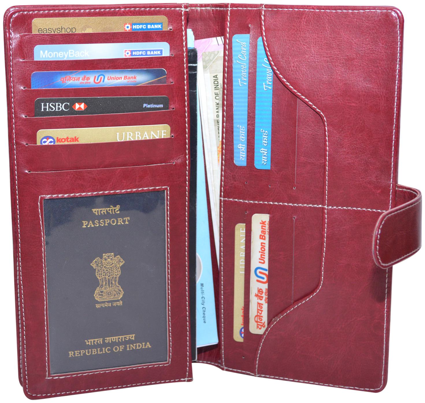 

Knott Exclusive Cherry PU Leather Cheque Book Holder
