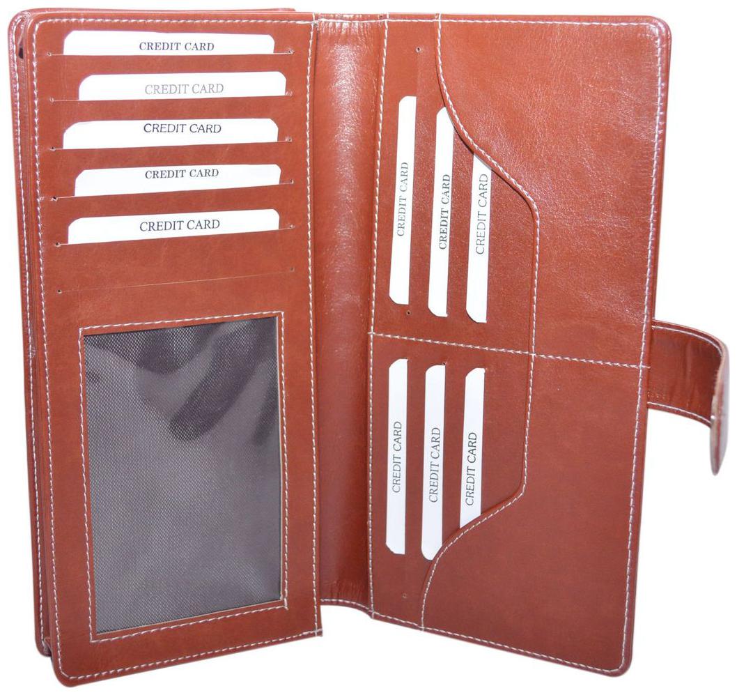 

Knott Exclusive Tan PU Leather Cheque Book Holder