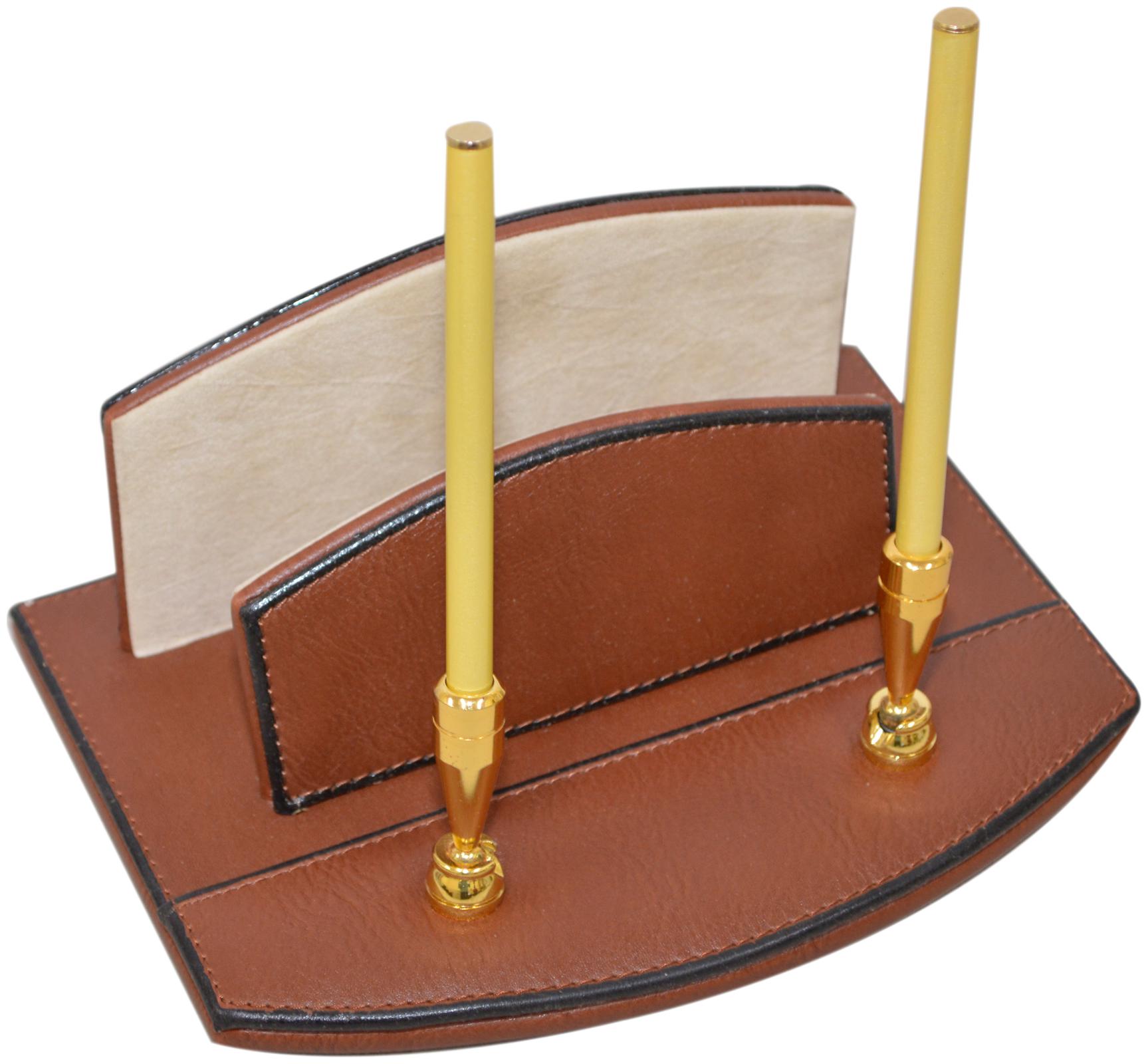 

Knott Faux Leather Pen pencil Envelope Holder 1 Compartments