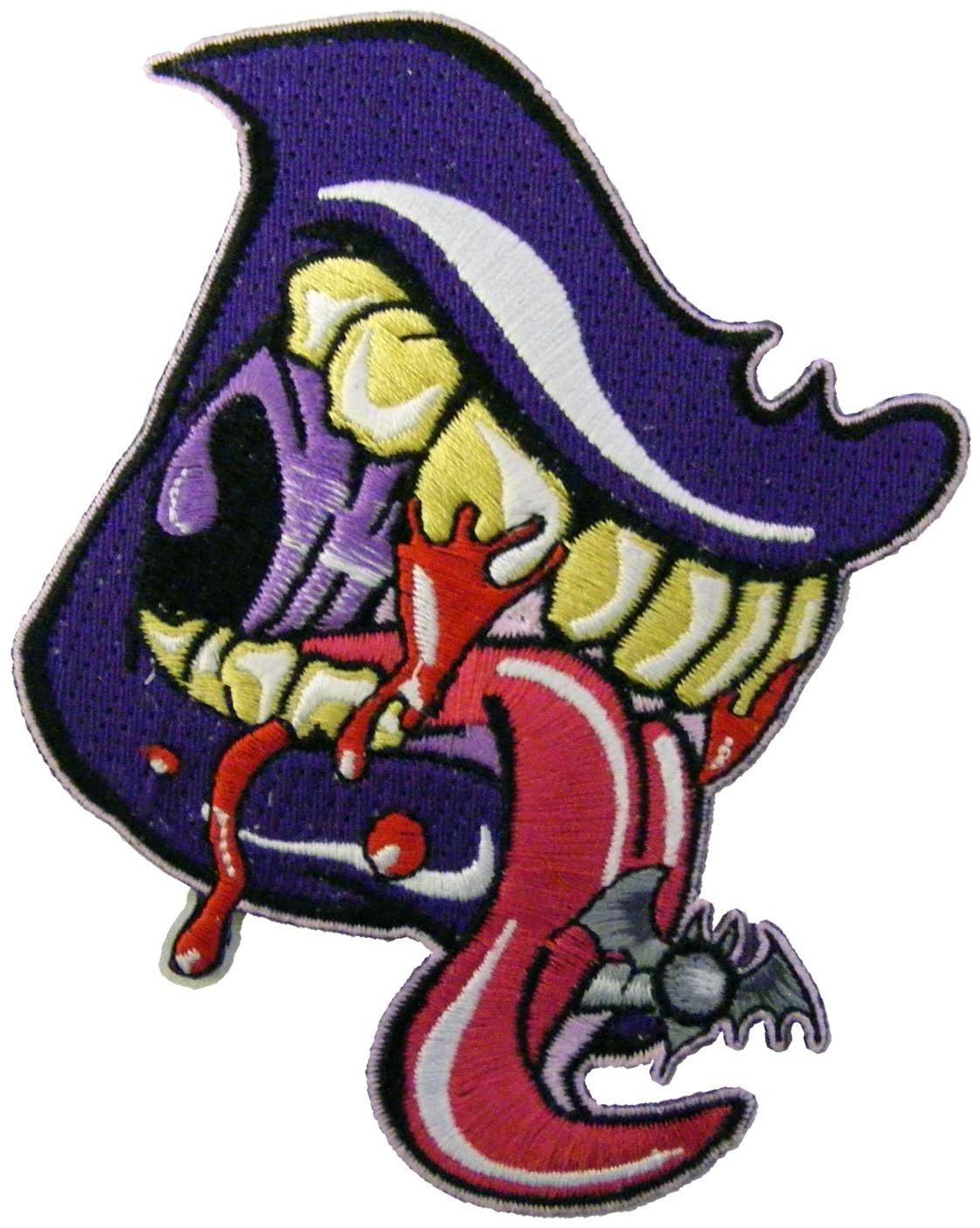 

Kreepsville 666 Vamp Mouth Goth Punk Vampire Embroidered Iron On Patch PVM
