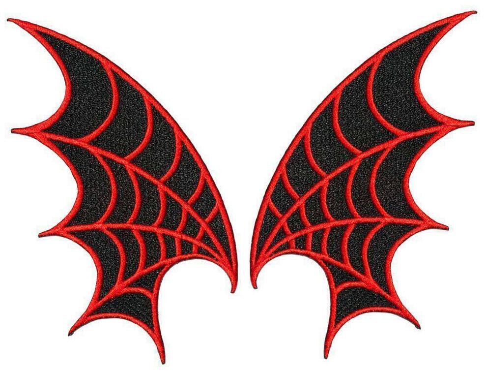 

Kreepsville 666 Red and Black Web Wings Patches