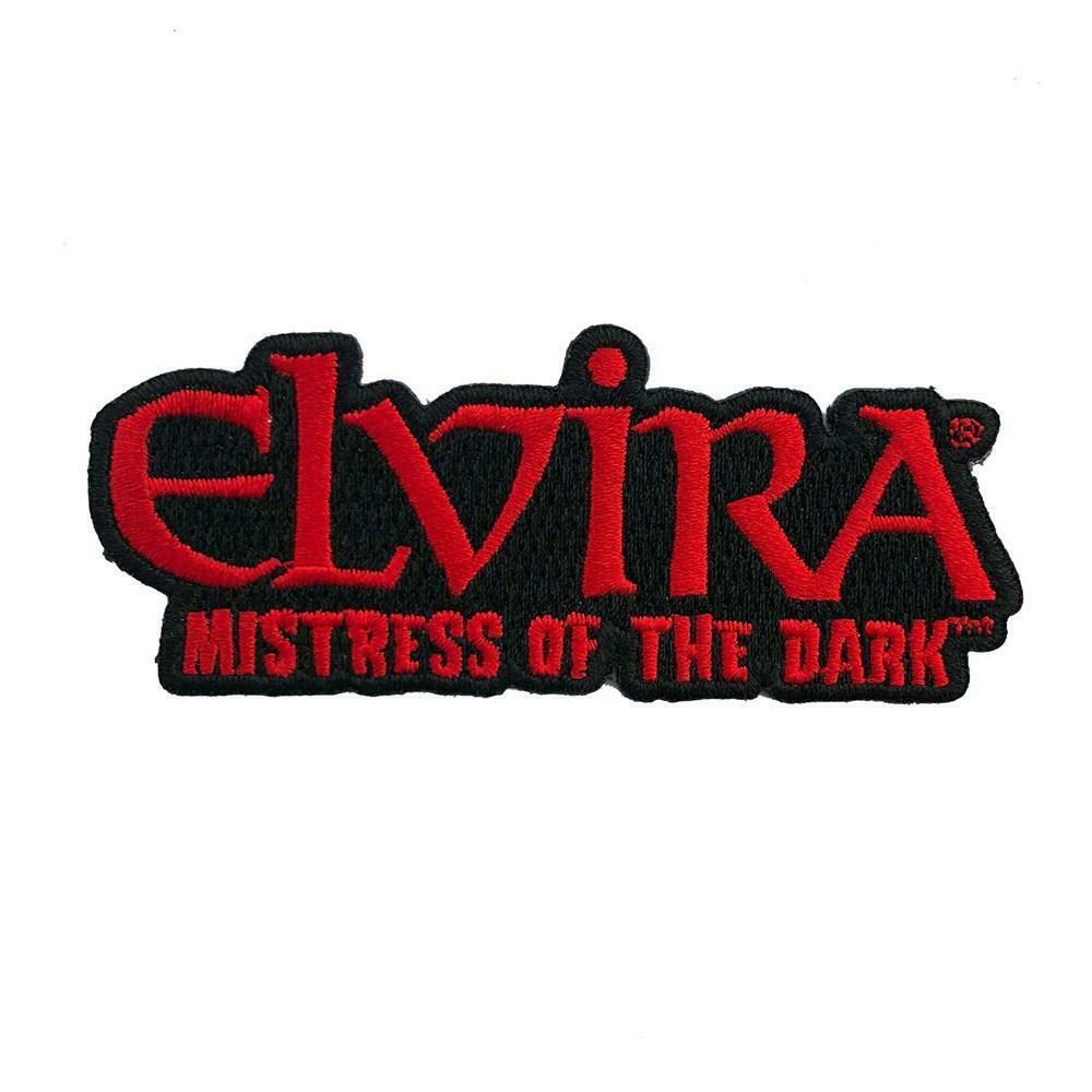 

Kreepsville 666 Elvira Mistress of the Dark Gothic Red Logo Iron On Patch PERT