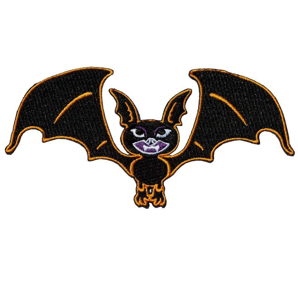 

Kreepsville 666 Vampire Bat Iron On Patch Punk Rockabilly Gothic Horror Retro