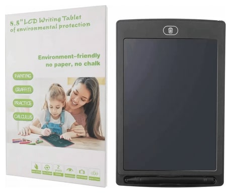 

Lcd Writing Screen Tablet Drawing Board for Kids Adults 8 5 inch(Black) By Crystal Digital