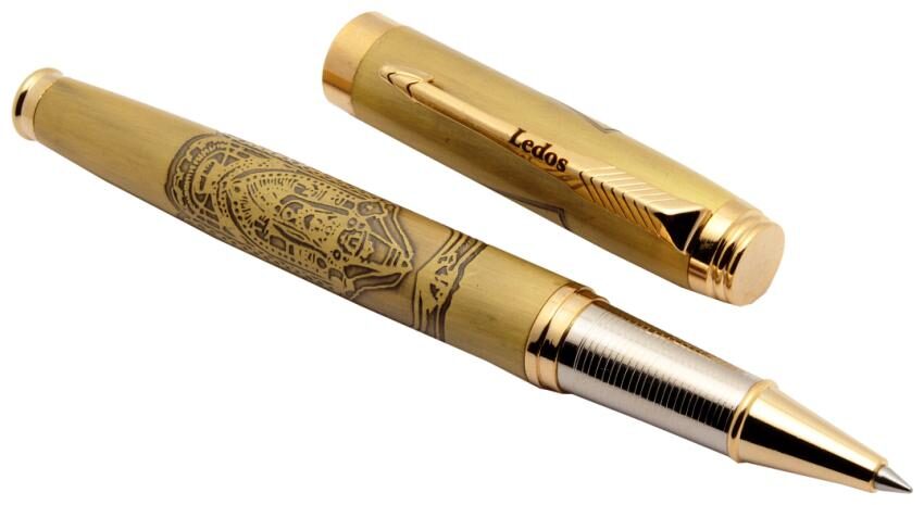 

Legendary Lord Balaji Engraved Special Edition Ledos Roller Ball Pen Antique Look