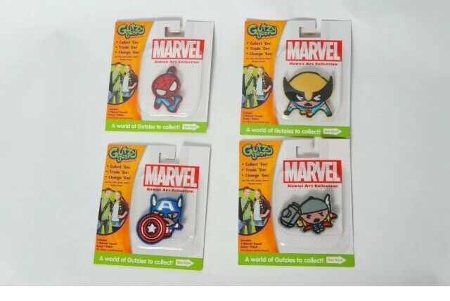 

Lot Of 4 Gutzy Gear Embroidered Patches Backpack Accessories Marvel Collectible