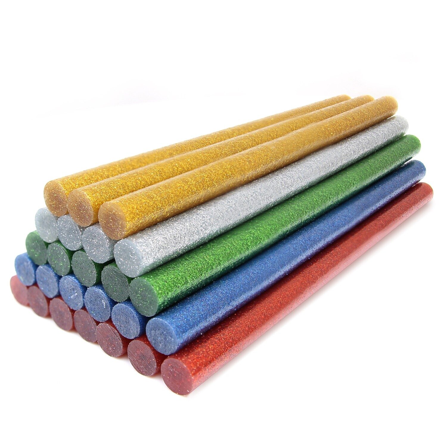 

Lunar 11mm Hot Melt Multicolour Glitter Glue Sticks for Glue Gun (Pack of 8 Glitter Sticks)