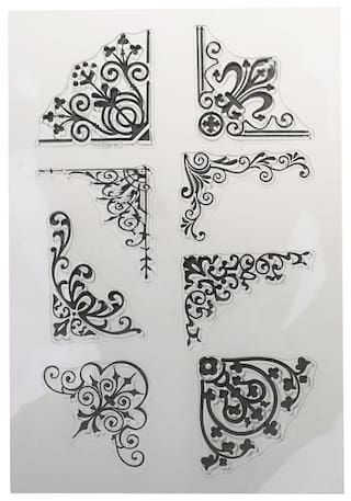 Magideal Silicone Clear Rubber Stamp Seal For Diy Sbooking Magideal Silicone Clear Rubber Stamp Seal For Diy Sbooking Edge Pattern