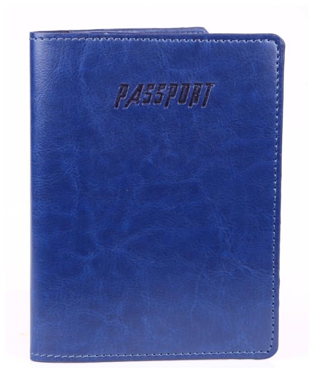 

Magpie Blue Colour Unisex Leather Travel Passport Holder Wallet