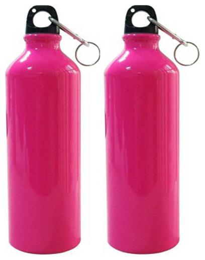 

Meenamart Coloured Steel Water Bottle Set of 2