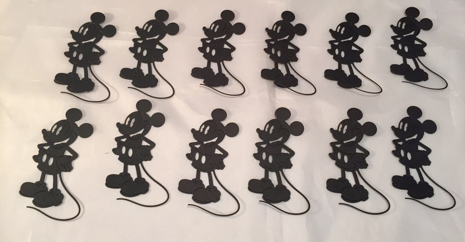 

Mickey Mouse Die Cuts Joyful Mickey Cute 12 Mickeys Black Cardstock