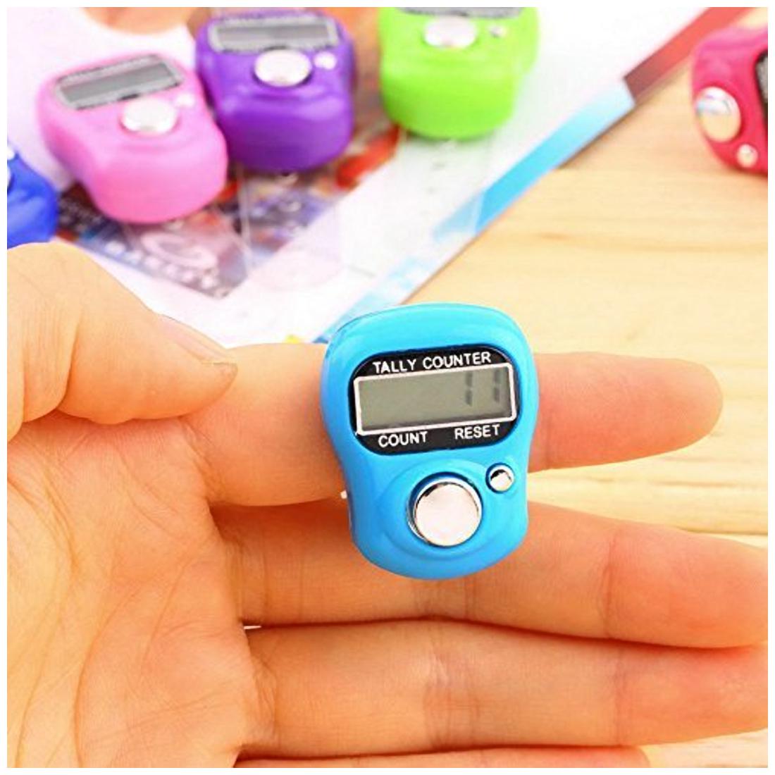 

MINI HAND TALLY COUNTER FINGER RING DIGITAL - PACK OF 10 (Assorted Color)