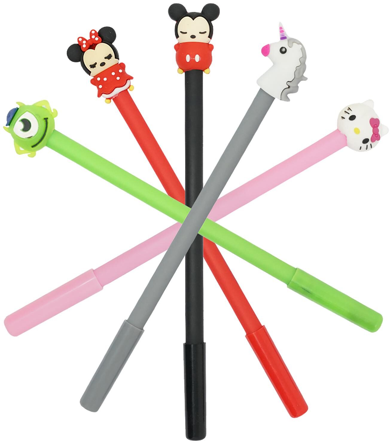 

Mobaccs Cartoon Character Gel Pen (Set of 5 pcs)
