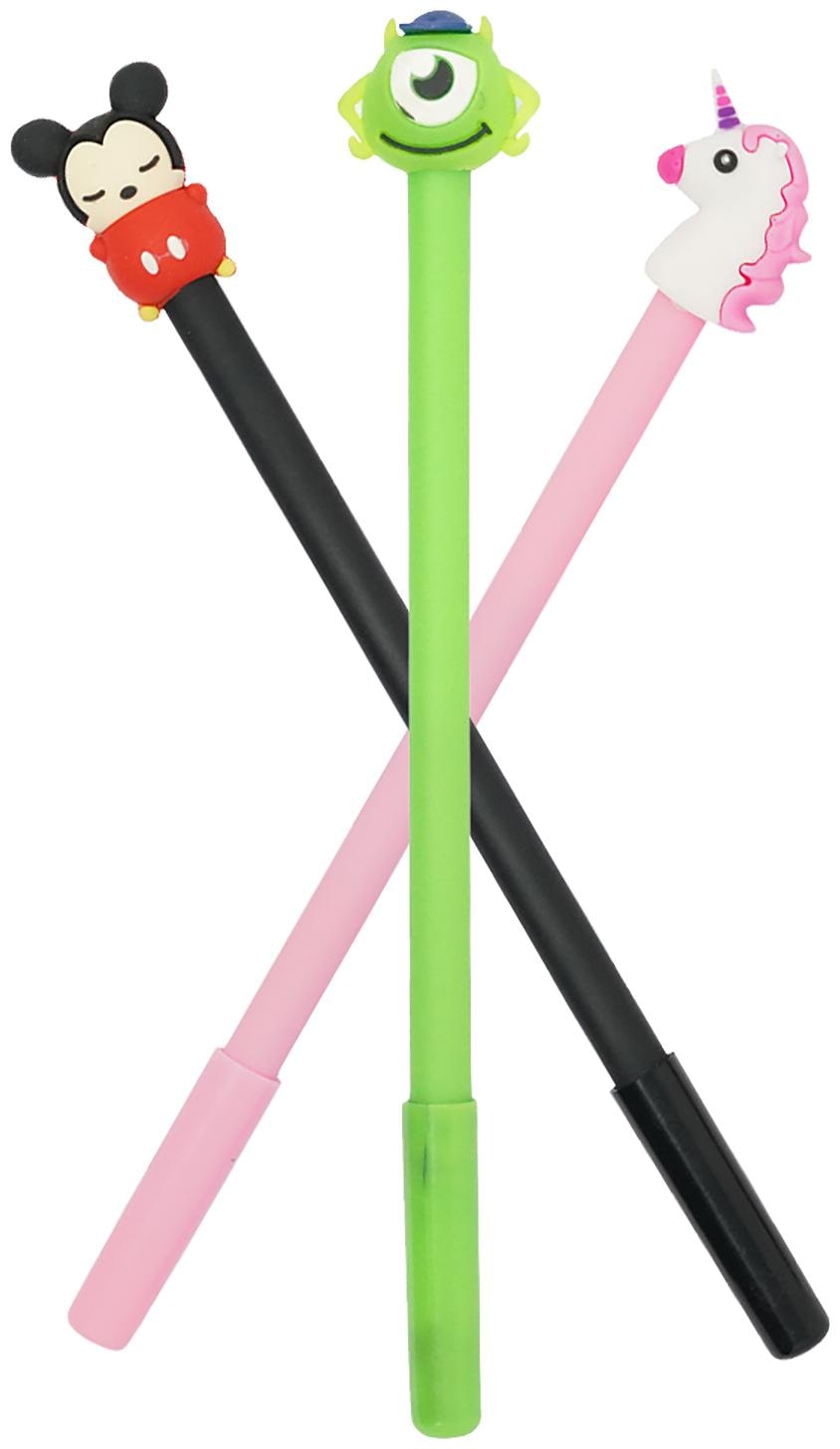 

Mobaccs Mickey black Monster and Pink Unicorn Gel Pen (Set of 3 pcs)