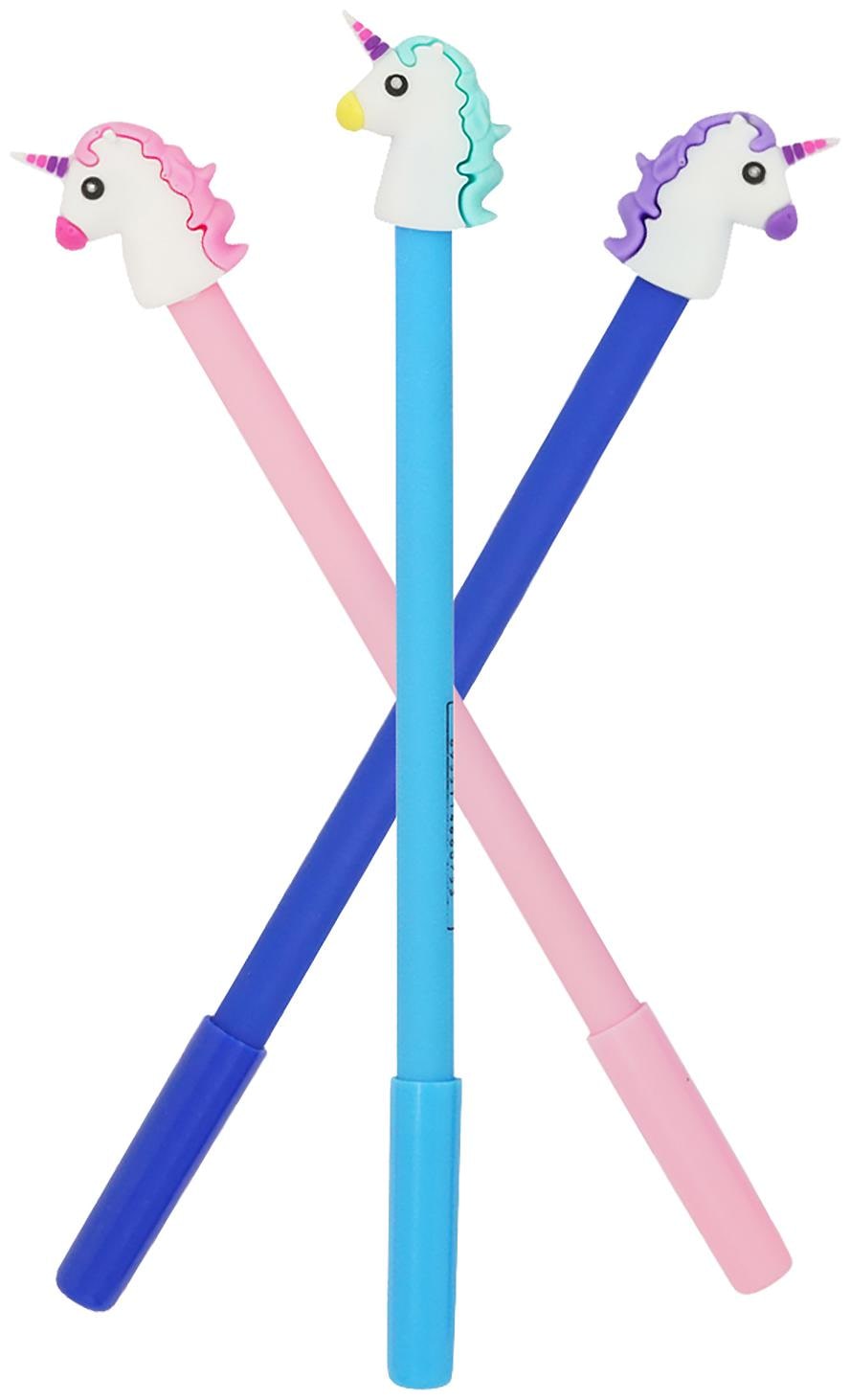 

Mobaccs Pink Sky Blue and Blue Unicorn Gel Pen (Set of 3 pcs)