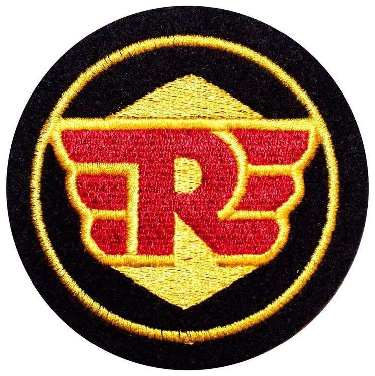 

Motohog Unique Embroidered Sew on Patch for Clothes (Bullet-RE Yellow)