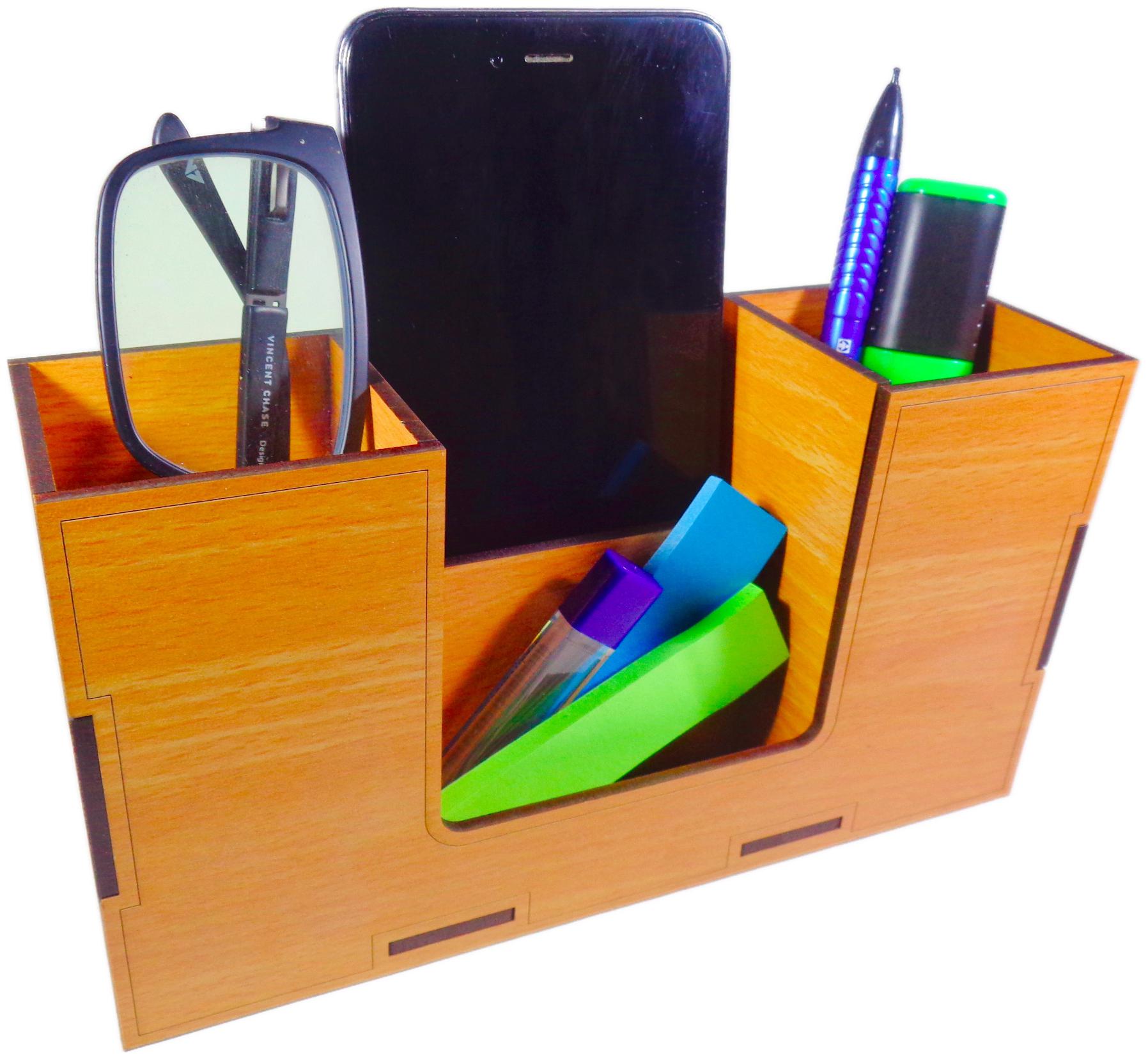 

NEKBAL DIY Wooden Desk Organizer for Office and Home