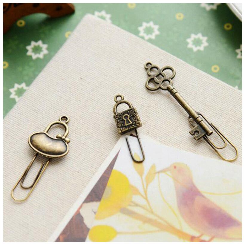 Buy New 10 Pieces Metal Bookmarks Mini Bookmarks Paper Clips Stationery