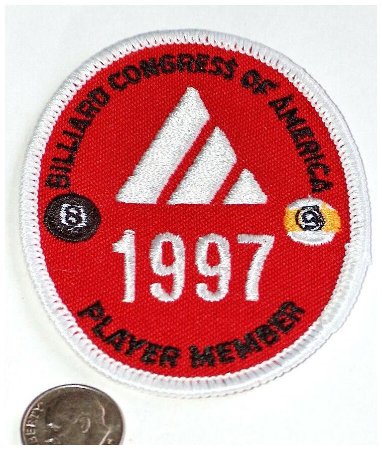 

NEW 1997 BCA 8 BALL POOL BILLIARD SEWN PLAYER LEAGUE MEMBER PATCH