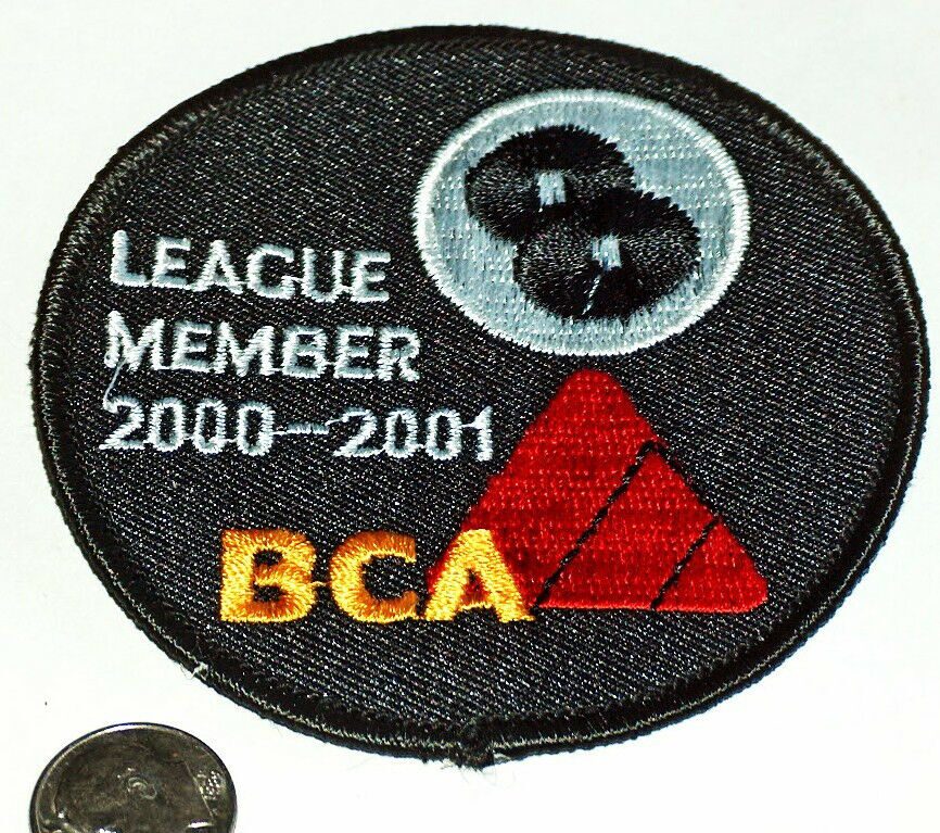 

NEW 2000 2001 BCA 8 BALL POOL BILLIARD SEWN PLAYER LEAGUE MEMBER PATCH
