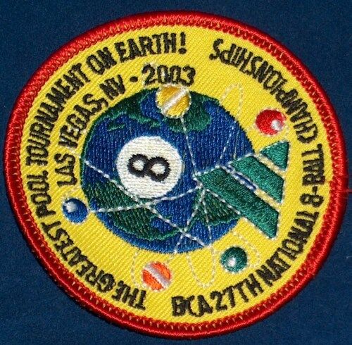 

NEW 2003 BCA LAS VEGAS 8 BALL POOL BILLIARDS CHAMPIONSHIPS PATCH NEW