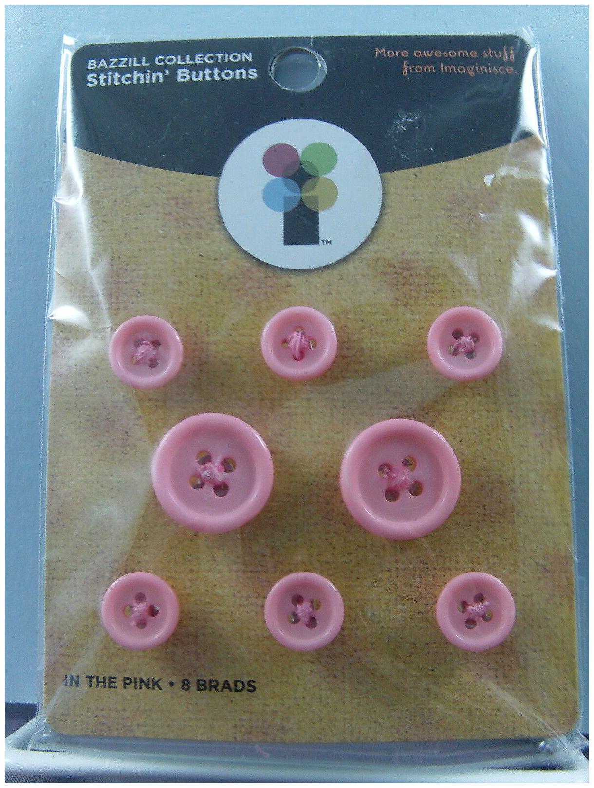 

NEW IMAGINISCE STITCHIN BUTTONS IN THE PINK 000540 1309
