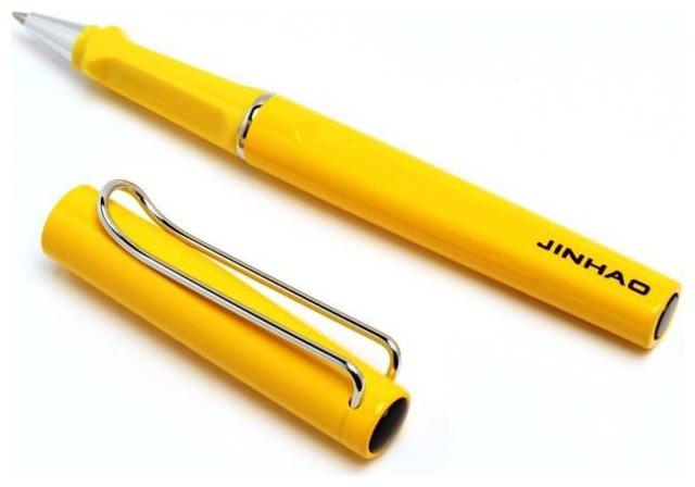 

NEW JINHAO 599 ALSTAR DESIGNER YELLOW METAL BODY ROLLERBALL PEN NEW