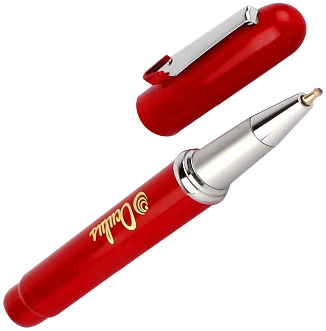 

Oculus Swag 5505 Stylish Clip Cap On Off Magnetic mechanism with Titanium Steel Tip Red Metallic Roller Ball Pen Fitted with Germany Made Refill Presented in Gift Box
