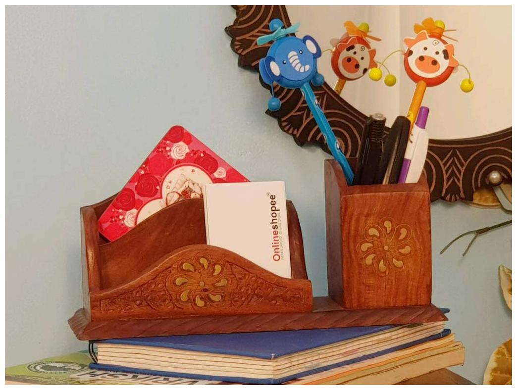 

Onlineshoppee Decorative Mobile Pen Stand Office Stationery Holder