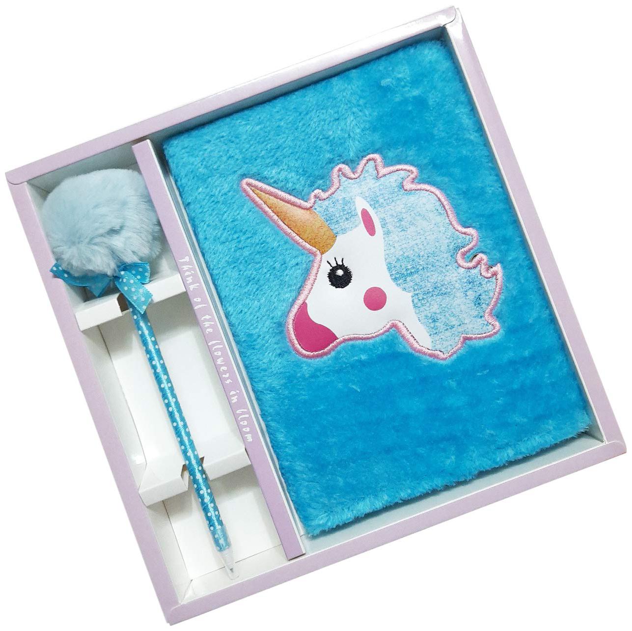 

ONOTIC Unicorn Diaries Notepads with Pen Blue
