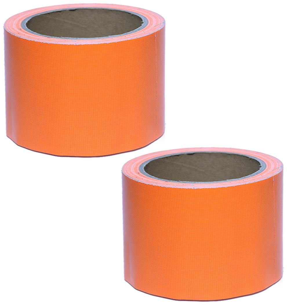 

VCR Orange Duct Tape - 18 Meters in Length 72mm 3 Width - 2 Rolls Per Pack