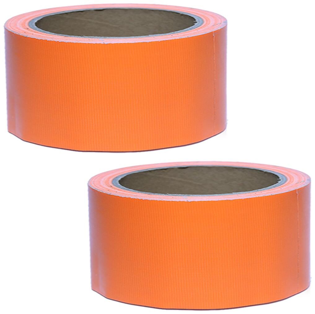

VCR Orange Duct Tape - 18 Meters in Length 48mm 2 Width - 2 Rolls Per Pack