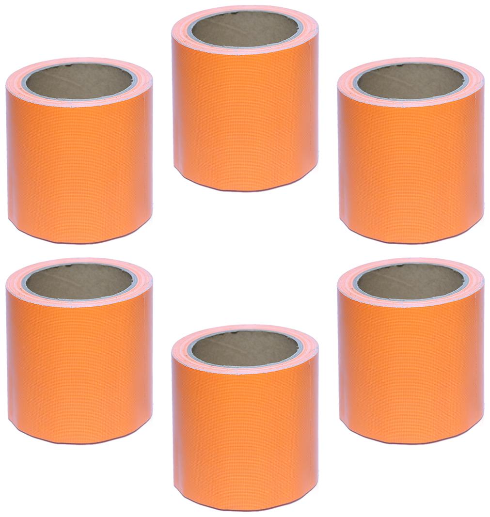 

VCR Orange Duct Tape - 18 Meters in Length 96mm 4 Width - 6 Rolls Per Pack