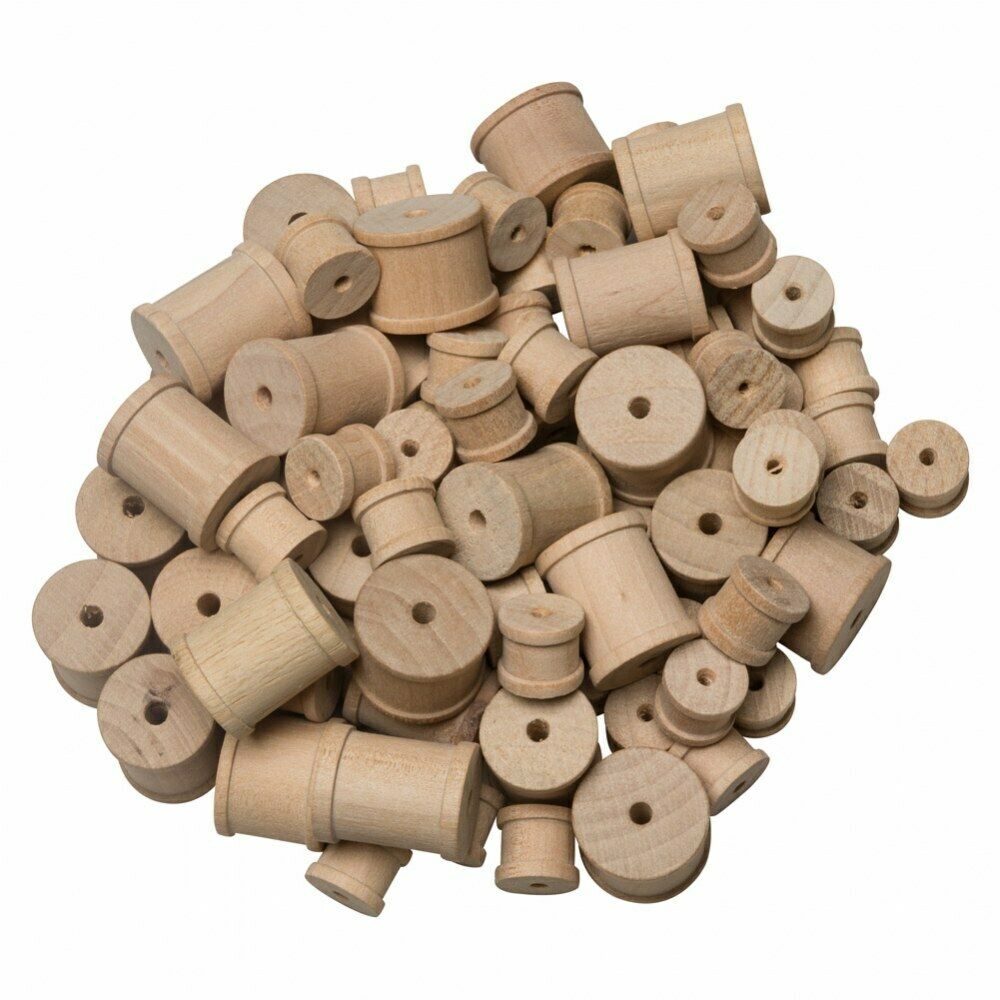 

Pacon Wooden Craft Spools for Art Projects and More - 144 Pieces