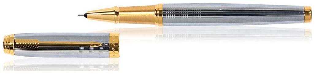

Parker Ambient Shiny Chrome Chiselled Gt Roller Ball Pen