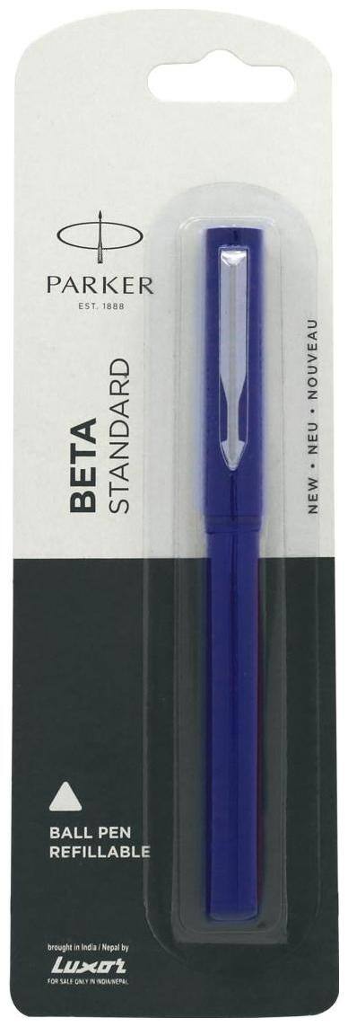 Parker Beta Standard CT Ball Pen Blue(With New Systemark Refill) (Pack of 1)