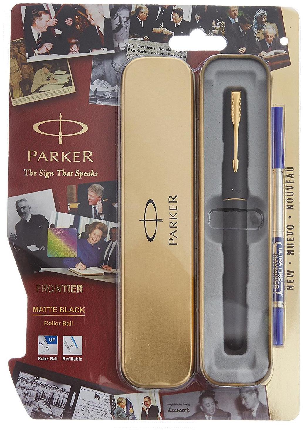 

Parker Frontier Matte Black GT Roller Ball Pen