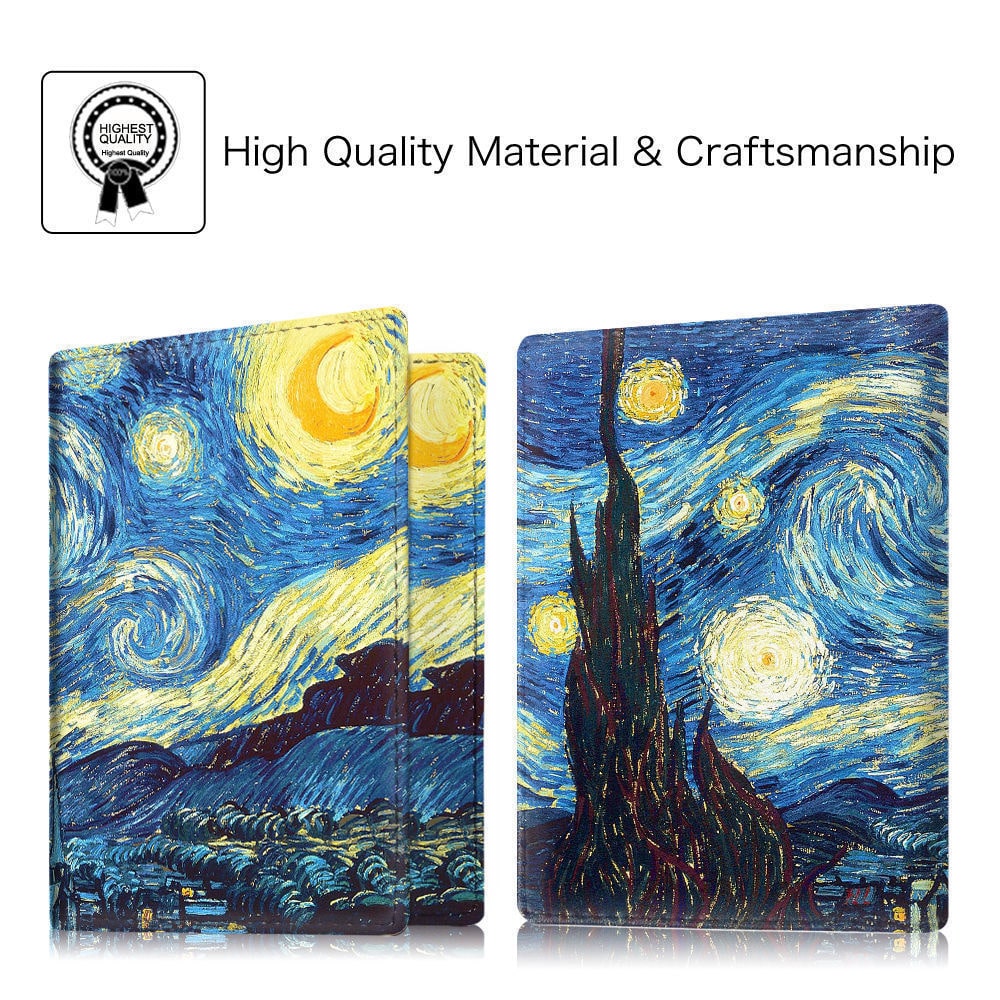 

Passport Holder Travel Wallet RFID Blocking Case Cover With Credit Card Slot