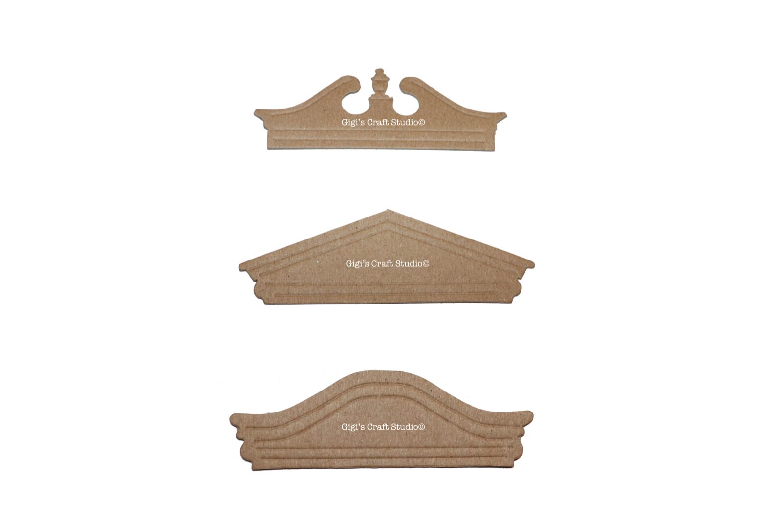 

PEDIMENTS - Chipboard Pieces
