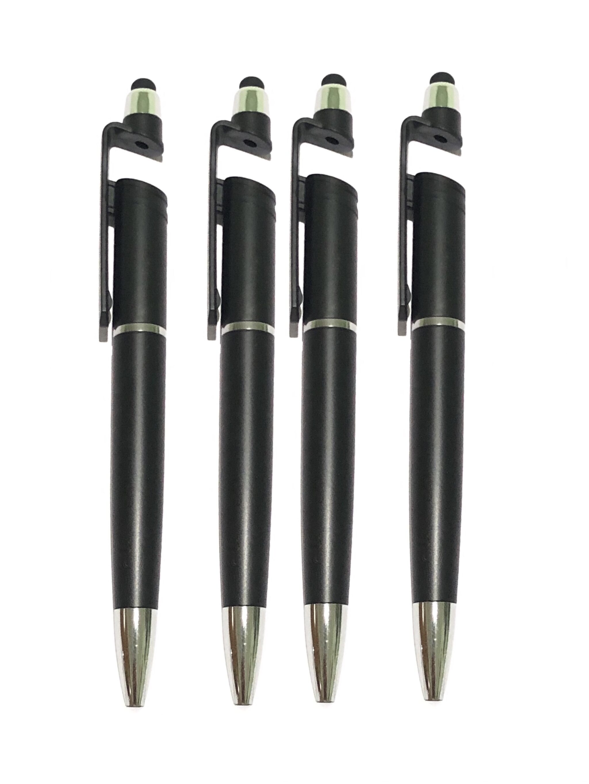 

PUNIX Universal 3 in 1 Stylus Pen Touch Screen Capacitive Ballpoint for Writing Stationery Office and School with Mobile Stand Compatible for All SmartPhone Tablet (Assorted - Pack of 4)