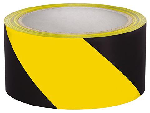 

PVC Floor Marking Tape Yellow Black Zebra 2 inch 48 mm x 30 m