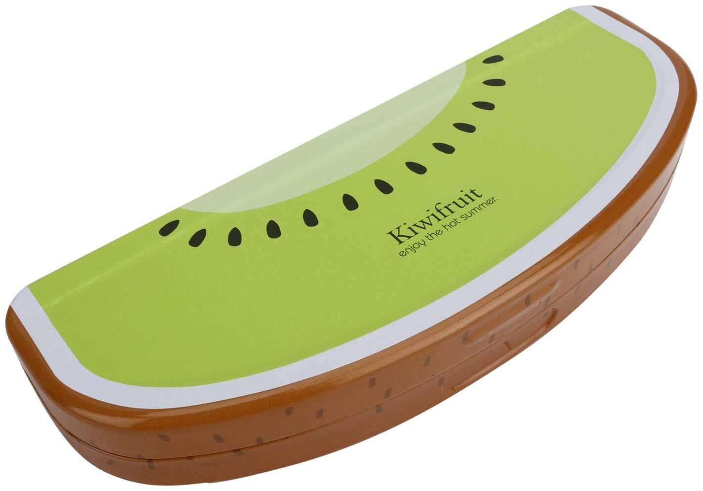 

QIPS Fruit Shaped Multi-Layer Metal Pencil Box Kiwi