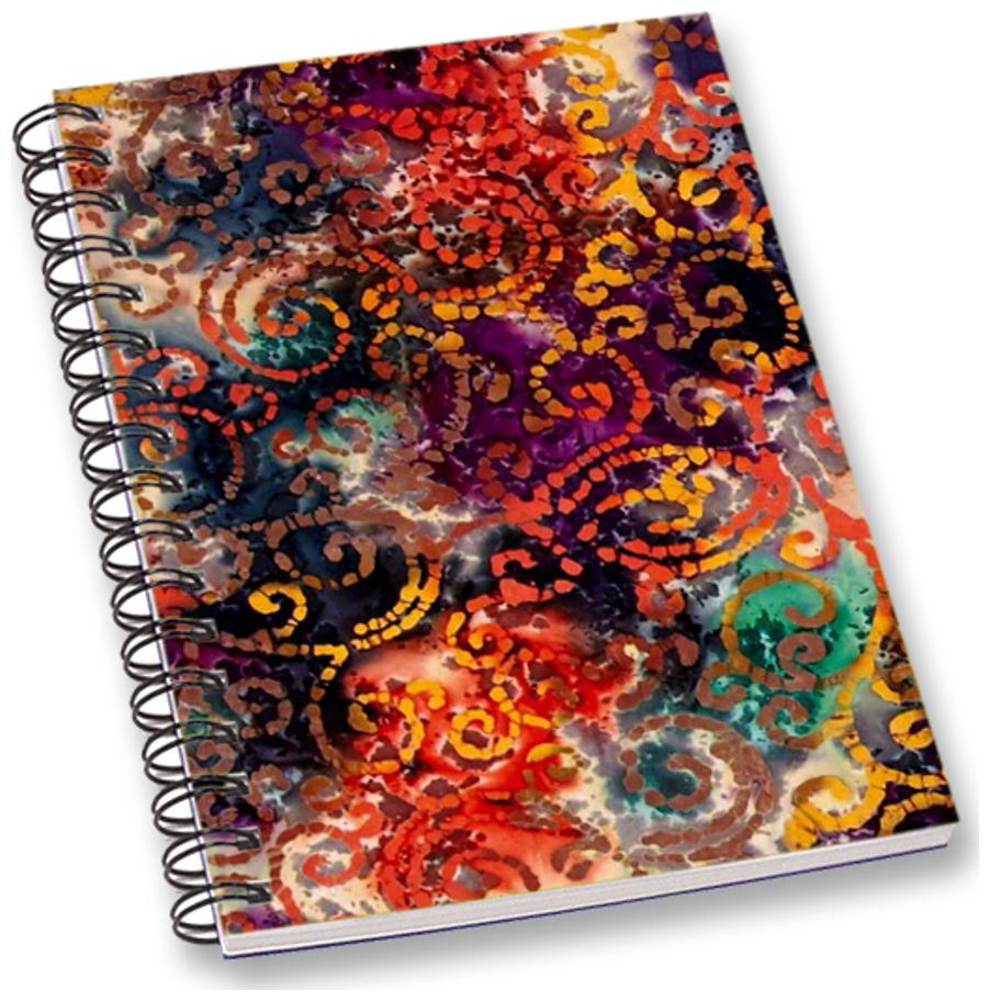 

RADANYA Abstract Batik A5 Notebook Wirebound Ruled Paper Diary